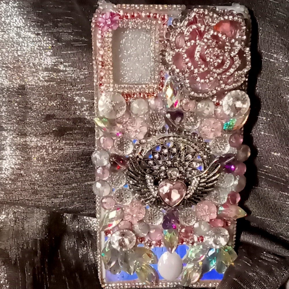 Samsung A51 hand decorated phone case